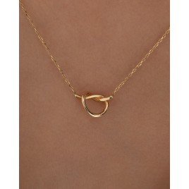 14 Karat Gold Knoten Halskette