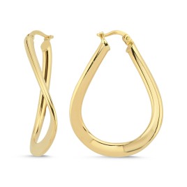 14K Gold Hoop Earrings