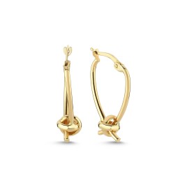 14 Karat Gold Knoten Ohrring