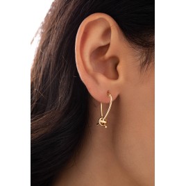 14K Gold Knot Earrings