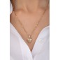 14K Gold Diamond-Cut Necklace with Paperclip Chain