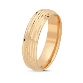 14K Gold Men's Wedding Ring (5ALY1306)