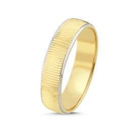 14K Gold Men's Wedding Ring (5ALY1022)