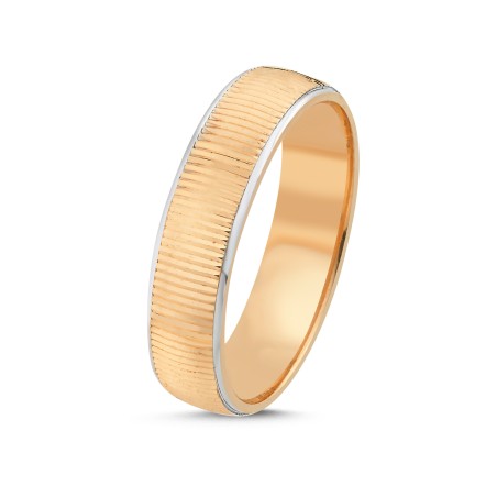 14K Gold Men's Wedding Ring (5ALY1022)