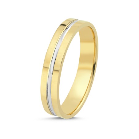 14K Gold Men's Wedding Ring (5ALY1508)