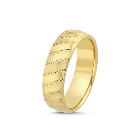 14 Karat Gold Damen-Ehering (5ALY1375)