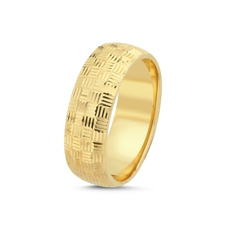 14K Gold Women's Wedding Ring (5ALY1488)