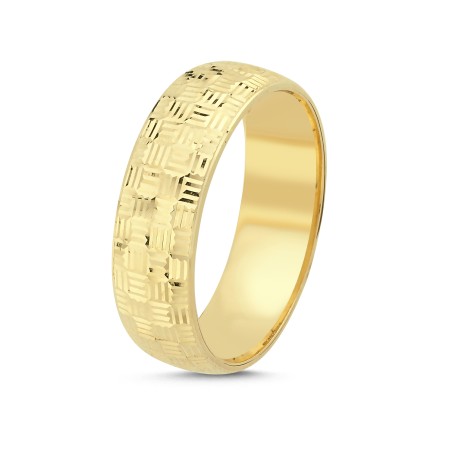 14 Karat Gold Herren-Ehering (5ALY1633)