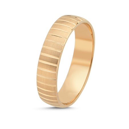 14K Gold Men's Wedding Ring (5ALY1757)