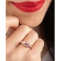 0.41 ct Diamond & Ruby Ring