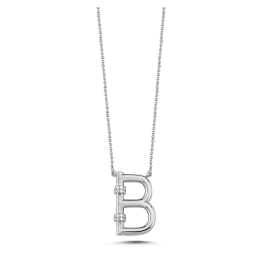 0.07 ct Diamond Letter Necklace