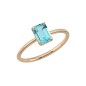 14 Karat Gold Aquamarine Ring