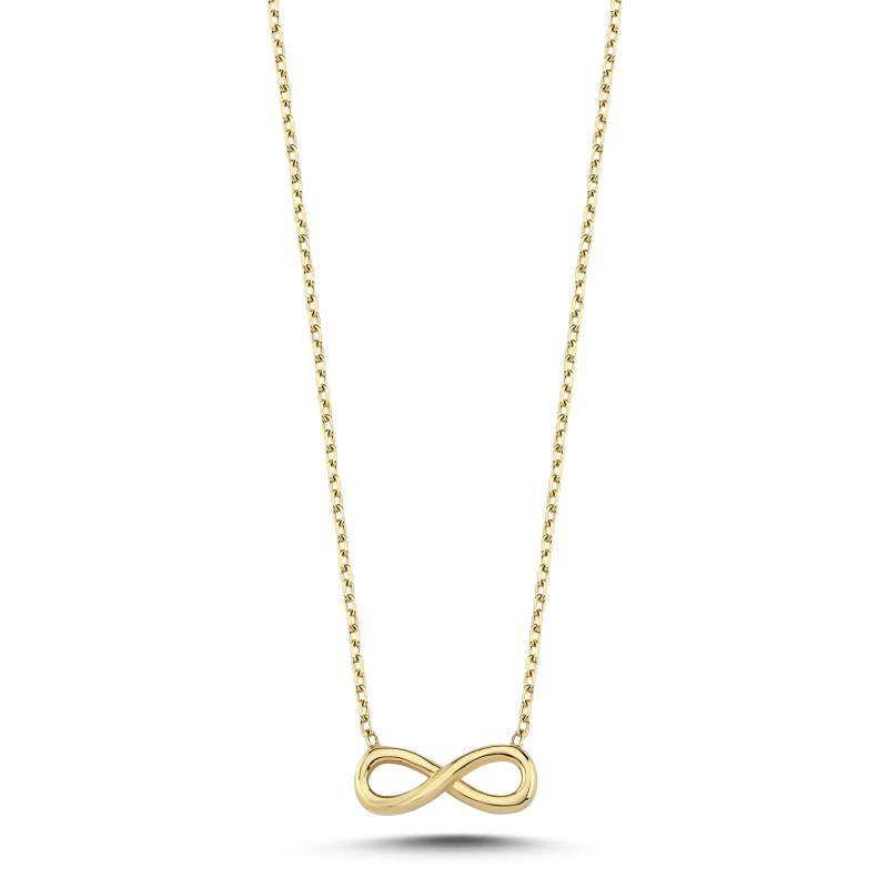 14K Gold Infinity Necklace