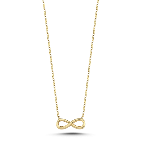 14K Gold Infinity Necklace