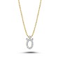 0.09 ct Diamond Letter Necklace