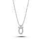 0.09 ct Diamond Letter Necklace