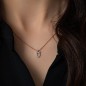 0.09 ct Diamond Letter Necklace