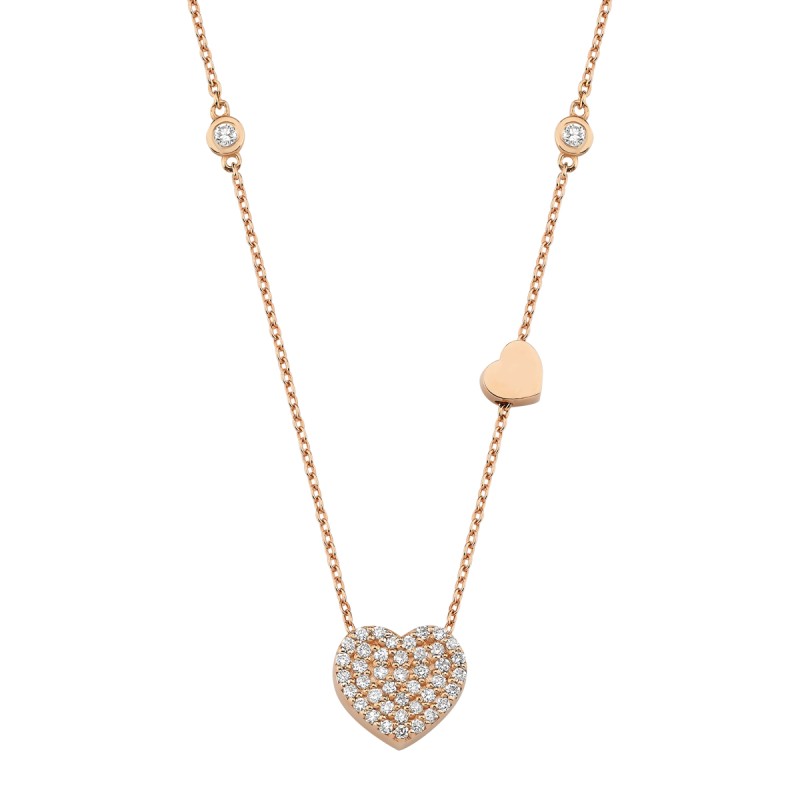 0.23 ct Diamond Heart Necklace