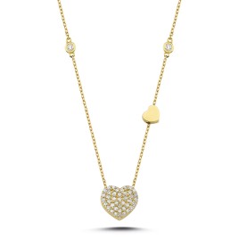 0.23 ct Diamond Heart Necklace