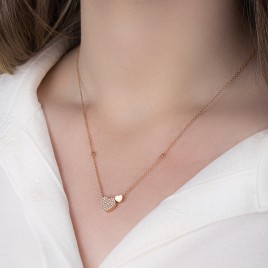 0.23 ct Diamond Heart Necklace