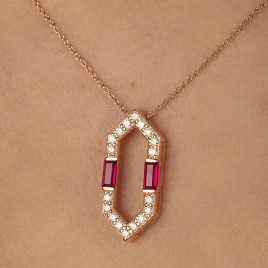 0,78 Ct Pırlanta Kolye