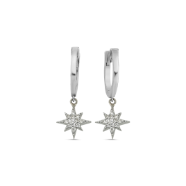 0.13 ct Diamond North Star Earrings