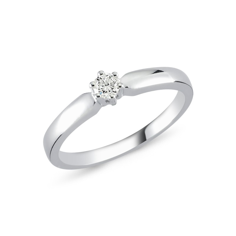 0,13 ct Diamant Solitärring