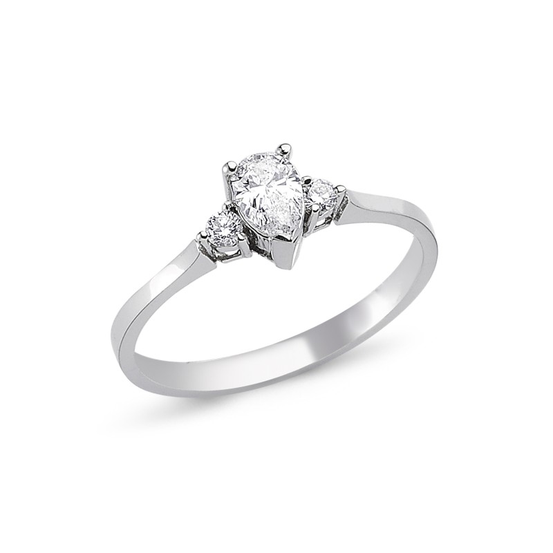 0,37 ct Diamant Solitärring