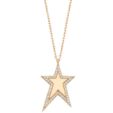 0.28 ct Diamond Star Necklace