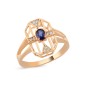 0.32 ct Diamond & Sapphire Ring