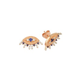 0.29 ct Diamond & Sapphire Earrings
